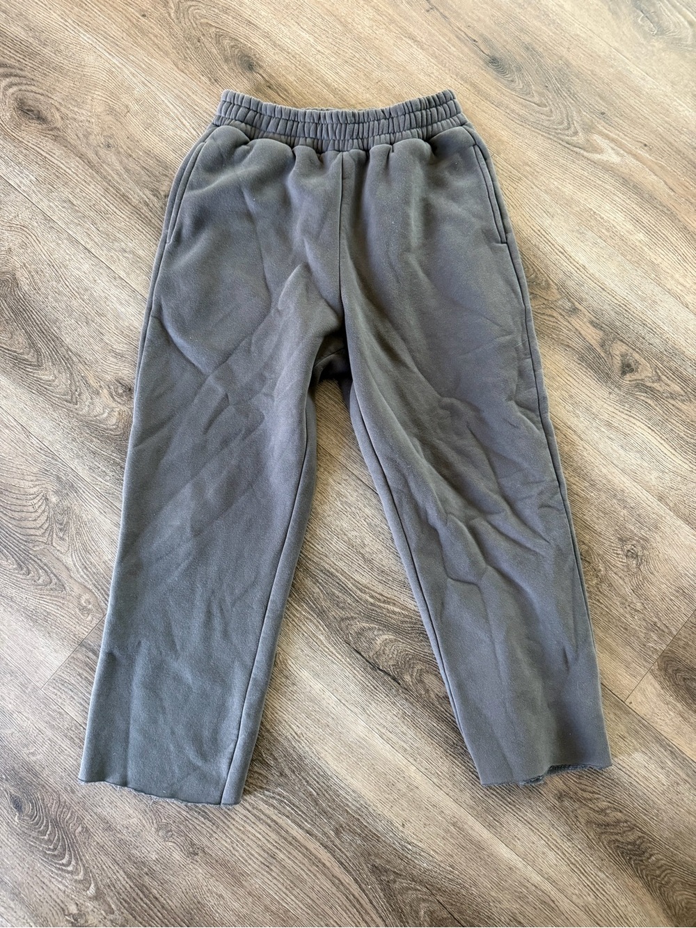 COMFRT Gray Fleece Elastic Waist Pants